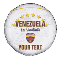 Custom Venezuela Football Spare Tire Cover Come On La Vinotinto White