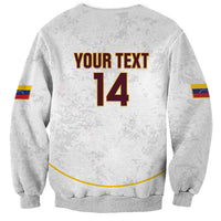 Custom Venezuela Football Sweatshirt Come On La Vinotinto White