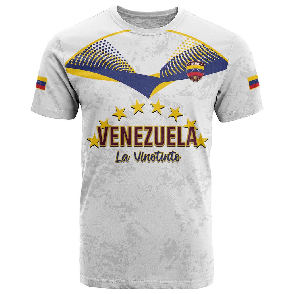 Custom Venezuela Football T Shirt Come On La Vinotinto White