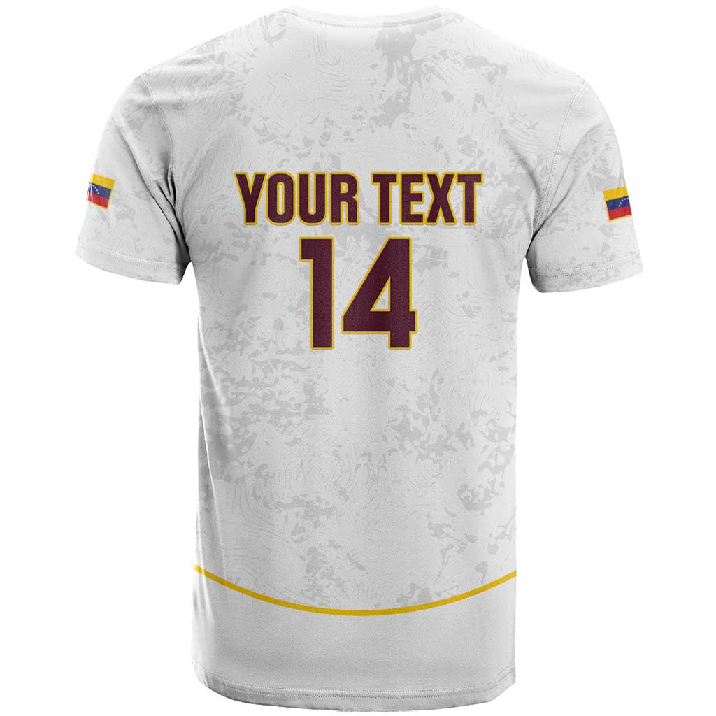 Custom Venezuela Football T Shirt Come On La Vinotinto White