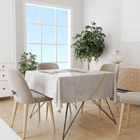 Custom Venezuela Football Tablecloth Come On La Vinotinto White