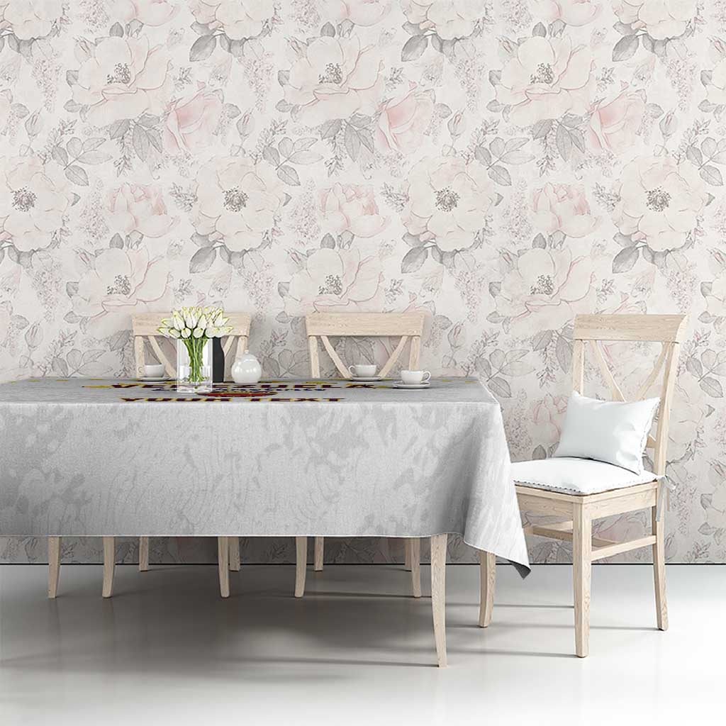 Custom Venezuela Football Tablecloth Come On La Vinotinto White