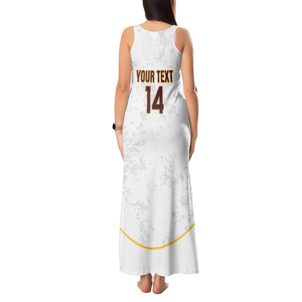 Custom Venezuela Football Tank Maxi Dress Come On La Vinotinto White