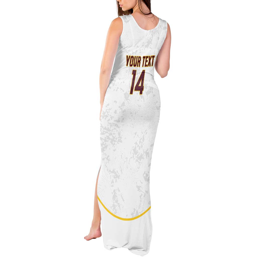 Custom Venezuela Football Tank Maxi Dress Come On La Vinotinto White