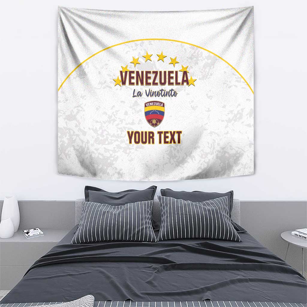 Custom Venezuela Football Tapestry Come On La Vinotinto White
