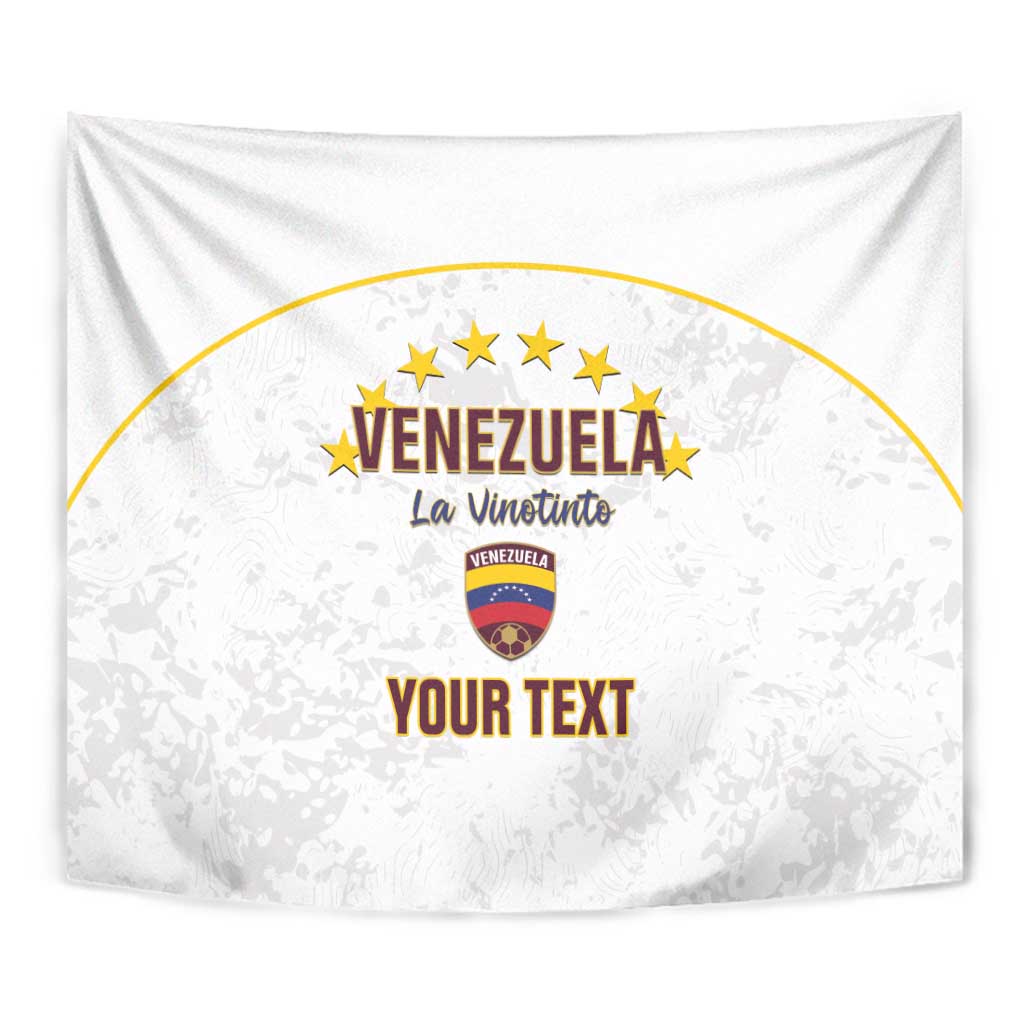 Custom Venezuela Football Tapestry Come On La Vinotinto White