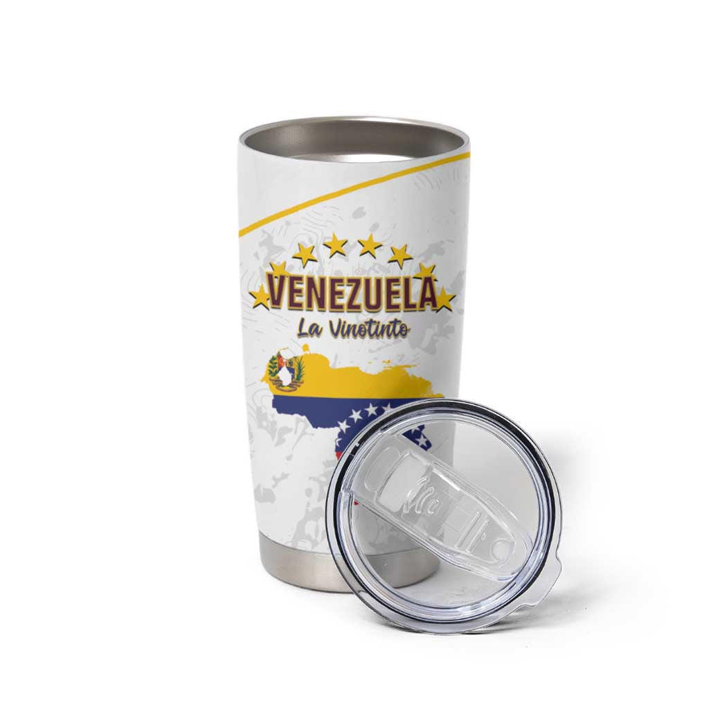Custom Venezuela Football Tumbler Cup Come On La Vinotinto White