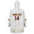 Custom Venezuela Football Wearable Blanket Hoodie Come On La Vinotinto White