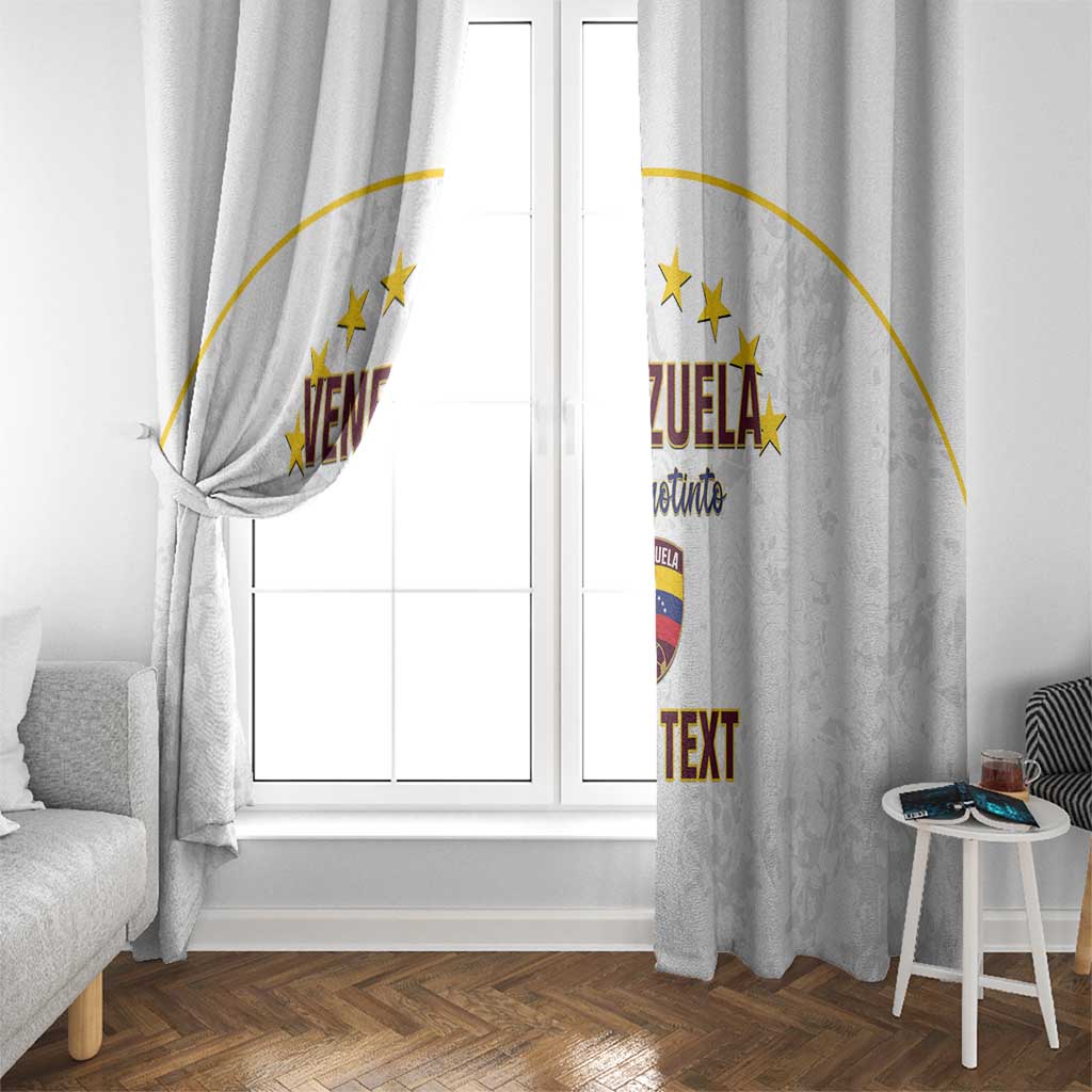 Custom Venezuela Football Window Curtain Come On La Vinotinto White
