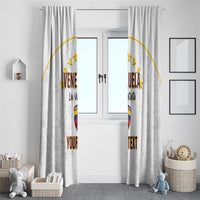 Custom Venezuela Football Window Curtain Come On La Vinotinto White