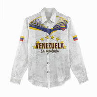 Custom Venezuela Football Women Casual Shirt Come On La Vinotinto White