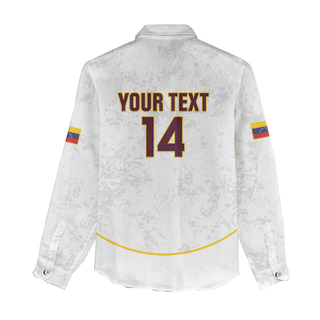 Custom Venezuela Football Women Casual Shirt Come On La Vinotinto White