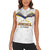 Custom Venezuela Football Women Sleeveless Polo Shirt Come On La Vinotinto White