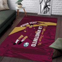 Custom Venezuela Football Area Rug Mano Tengo Fe La Vinotinto