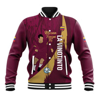 Custom Venezuela Football Baseball Jacket Mano Tengo Fe La Vinotinto