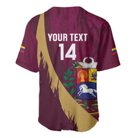 Custom Venezuela Football Baseball Jersey Mano Tengo Fe La Vinotinto