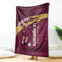 Custom Venezuela Football Blanket Mano Tengo Fe La Vinotinto