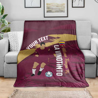 Custom Venezuela Football Blanket Mano Tengo Fe La Vinotinto