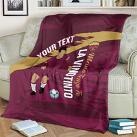 Custom Venezuela Football Blanket Mano Tengo Fe La Vinotinto