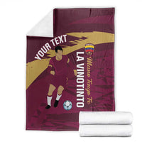 Custom Venezuela Football Blanket Mano Tengo Fe La Vinotinto