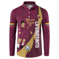 Custom Venezuela Football Button Sweatshirt Mano Tengo Fe La Vinotinto