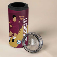 Custom Venezuela Football 4 in 1 Can Cooler Tumbler Mano Tengo Fe La Vinotinto