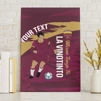 Custom Venezuela Football Canvas Wall Art Mano Tengo Fe La Vinotinto