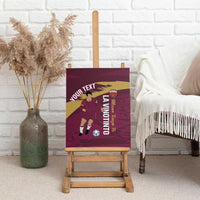 Custom Venezuela Football Canvas Wall Art Mano Tengo Fe La Vinotinto