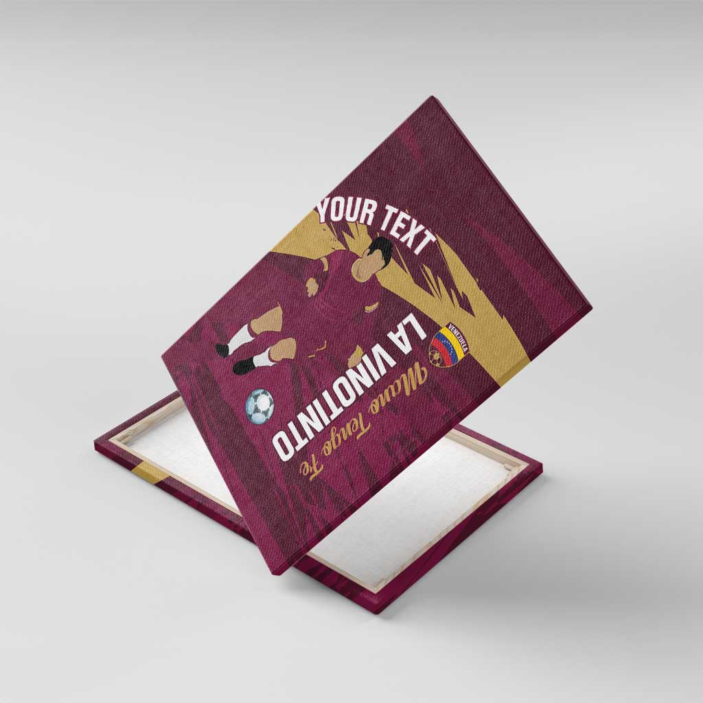 Custom Venezuela Football Canvas Wall Art Mano Tengo Fe La Vinotinto