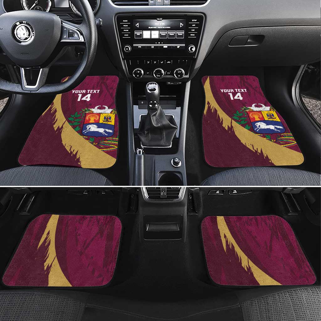 Custom Venezuela Football Car Mats Mano Tengo Fe La Vinotinto