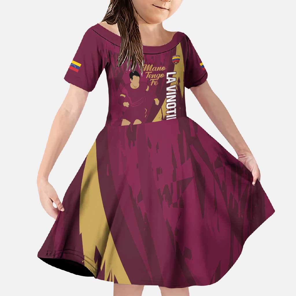 Custom Venezuela Football Family Matching Short Sleeve Bodycon Dress and Hawaiian Shirt Mano Tengo Fe La Vinotinto