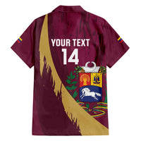 Custom Venezuela Football Family Matching Short Sleeve Bodycon Dress and Hawaiian Shirt Mano Tengo Fe La Vinotinto