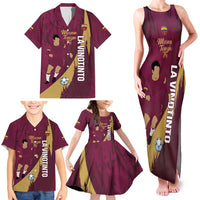 Custom Venezuela Football Family Matching Tank Maxi Dress and Hawaiian Shirt Mano Tengo Fe La Vinotinto