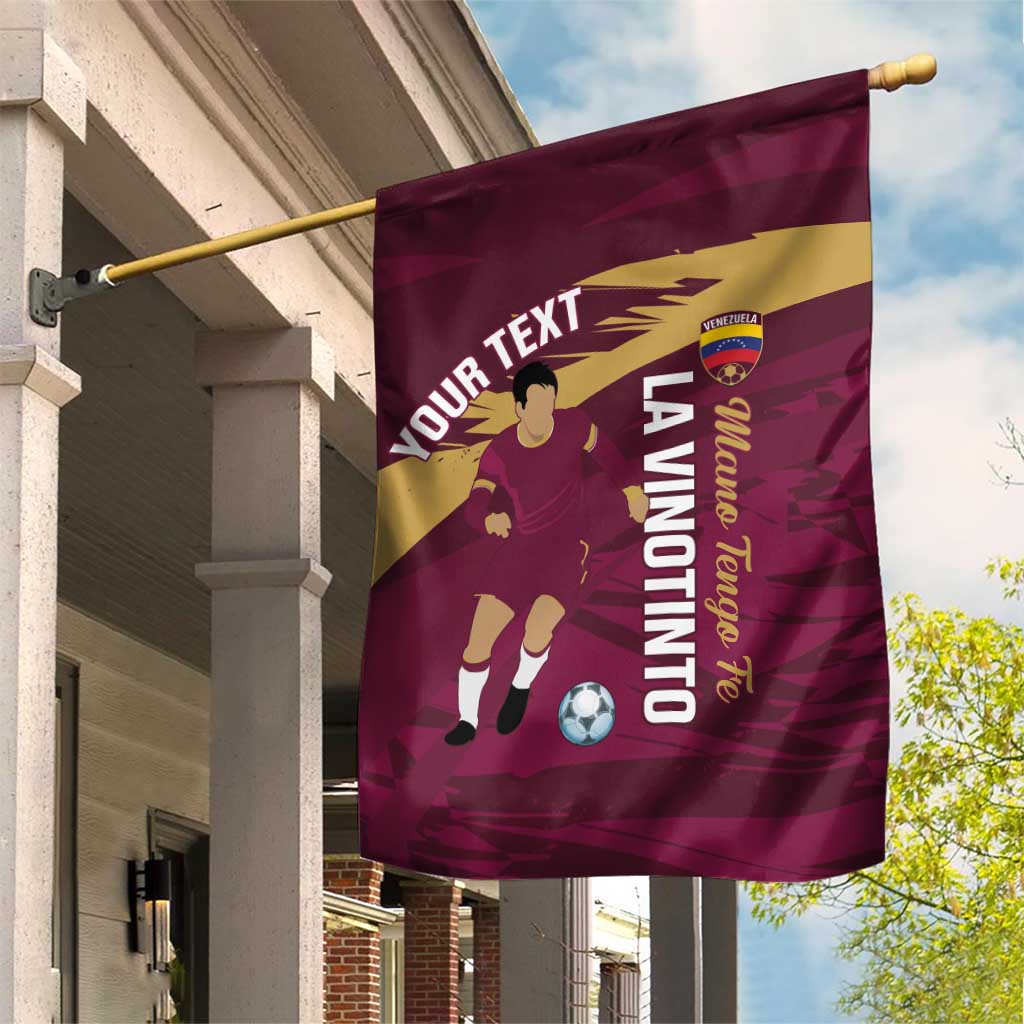 Custom Venezuela Football Garden Flag Mano Tengo Fe La Vinotinto