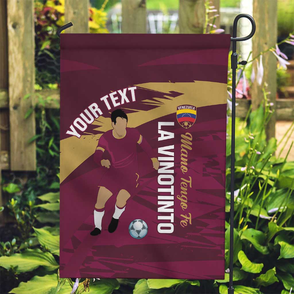 Custom Venezuela Football Garden Flag Mano Tengo Fe La Vinotinto