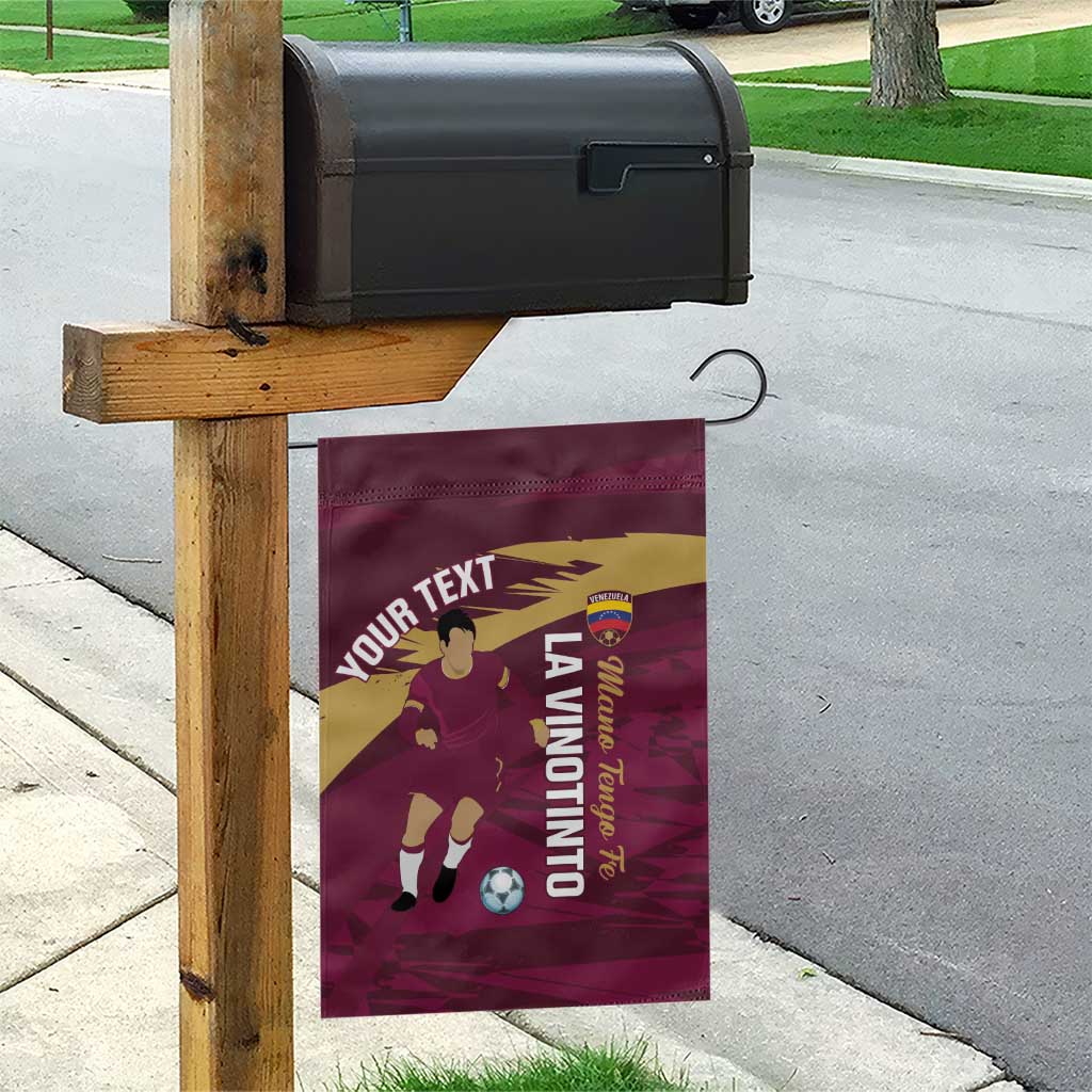 Custom Venezuela Football Garden Flag Mano Tengo Fe La Vinotinto