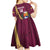 Custom Venezuela Football Kid Short Sleeve Dress Mano Tengo Fe La Vinotinto