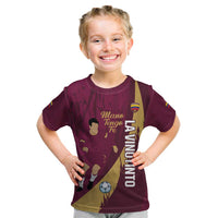 Custom Venezuela Football Kid T Shirt Mano Tengo Fe La Vinotinto