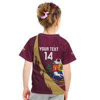 Custom Venezuela Football Kid T Shirt Mano Tengo Fe La Vinotinto