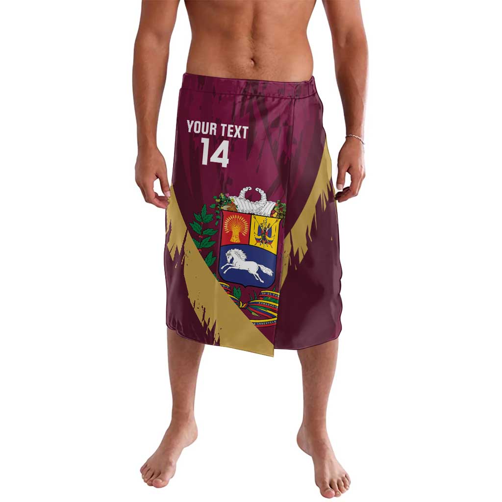 Custom Venezuela Football Lavalava Mano Tengo Fe La Vinotinto