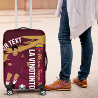 Custom Venezuela Football Luggage Cover Mano Tengo Fe La Vinotinto