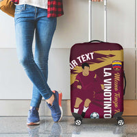 Custom Venezuela Football Luggage Cover Mano Tengo Fe La Vinotinto