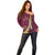 Custom Venezuela Football Off Shoulder Sweater Mano Tengo Fe La Vinotinto