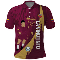 Custom Venezuela Football Polo Shirt Mano Tengo Fe La Vinotinto