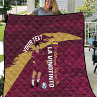 Custom Venezuela Football Quilt Mano Tengo Fe La Vinotinto