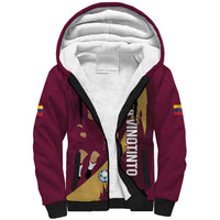 Custom Venezuela Football Sherpa Hoodie Mano Tengo Fe La Vinotinto