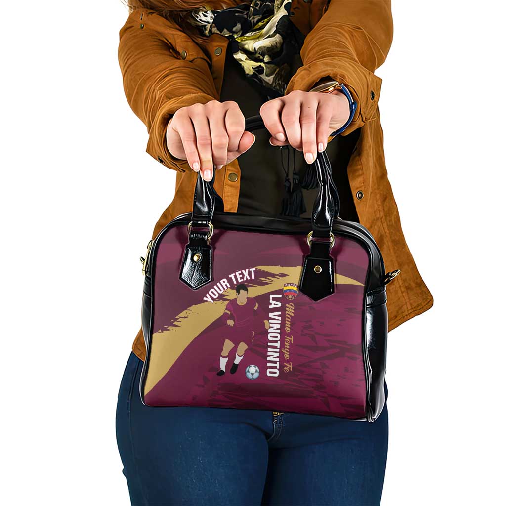 Custom Venezuela Football Shoulder Handbag Mano Tengo Fe La Vinotinto