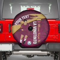 Custom Venezuela Football Spare Tire Cover Mano Tengo Fe La Vinotinto