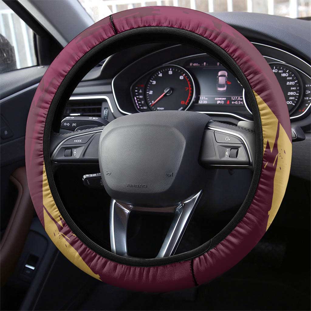 Venezuela Football Steering Wheel Cover Mano Tengo Fe La Vinotinto