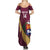 Custom Venezuela Football Summer Maxi Dress Mano Tengo Fe La Vinotinto